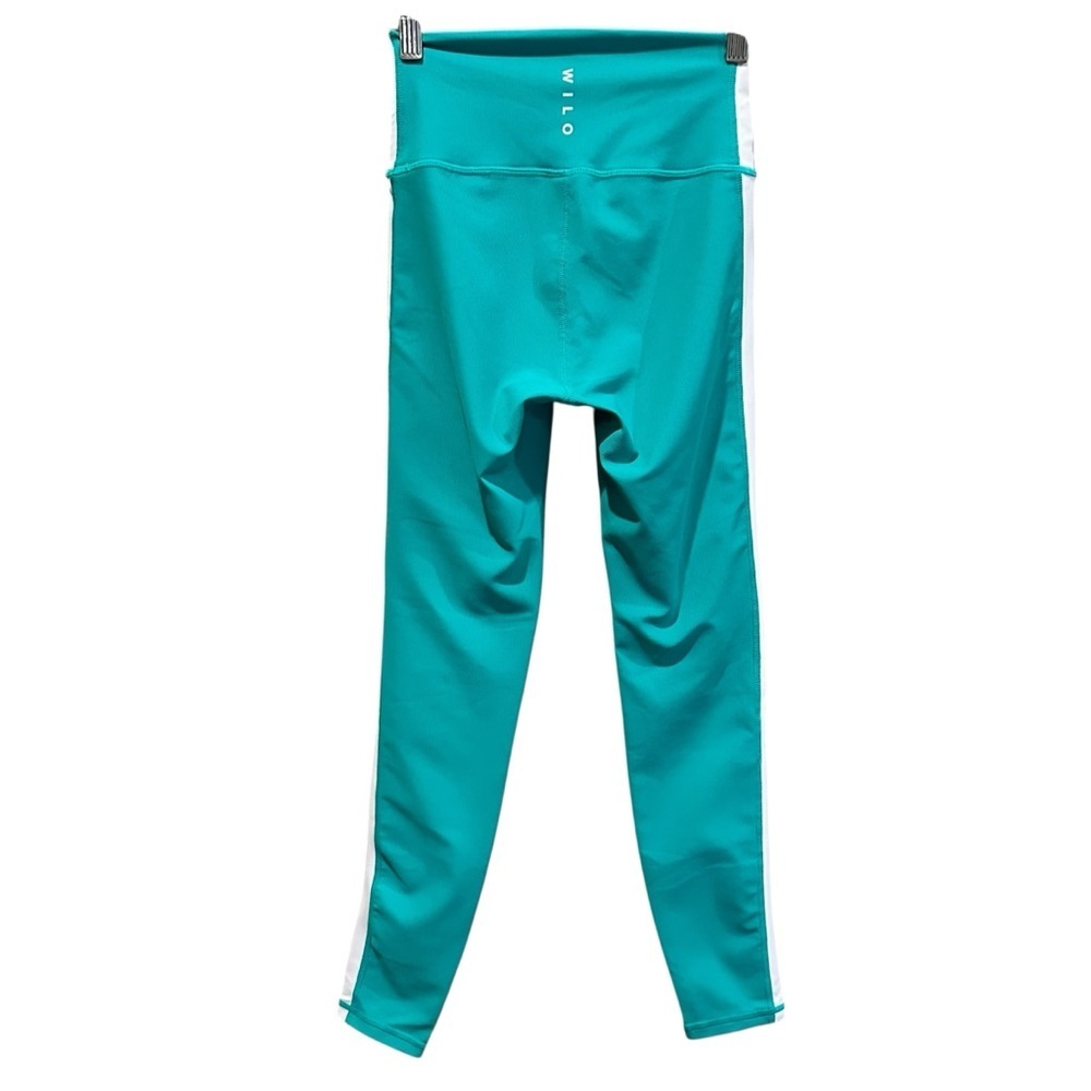 WILO The Label Teal Athletic Leggings Side Stripe 25” Inseam Women’s Size XS - Picture 5 of 9